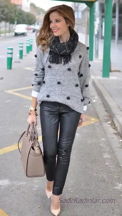 Kış Aylarında Deri Pantolon Kombinleri ve Stil İpuçları