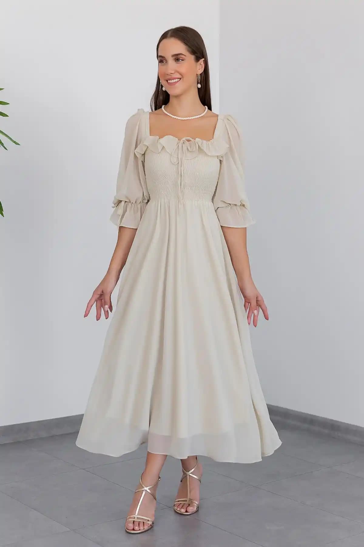 Krem Elbise Modelleri ve Kombinasyon İpuçlarıyla Şıklığınızı Yansıtın