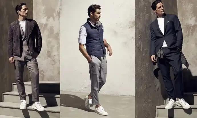 Kumaş Pantolon Altına Spor Ayakkabı Kombinasyonu ile Modern ve Konforlu Stil Yaratın