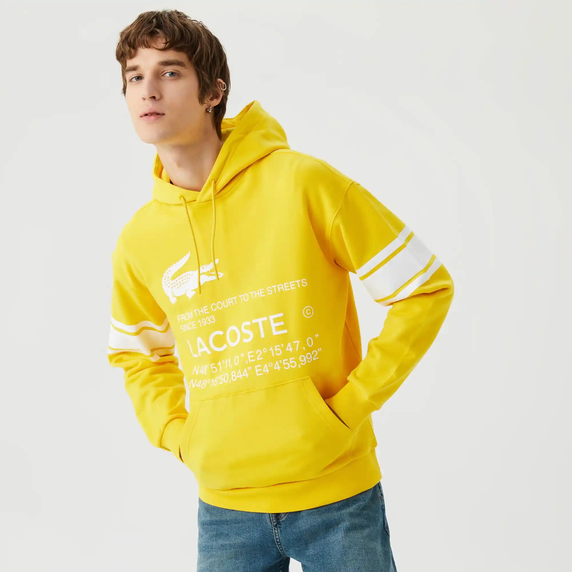 Lacoste Sarı Sweatshirt Modada Enerjik ve Şık Bir Tarz Yaratmanın Anahtarı