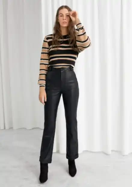 Bol Deri Pantolon Kombinleri: Şıklık ve Rahatlığın Mükemmel Uyumu