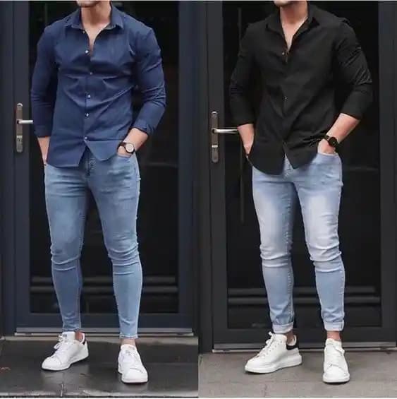 Erkek Modasında Buz Mavisi Pantolon Kombinleri: Mevcut Veri ve Stil Önerileri