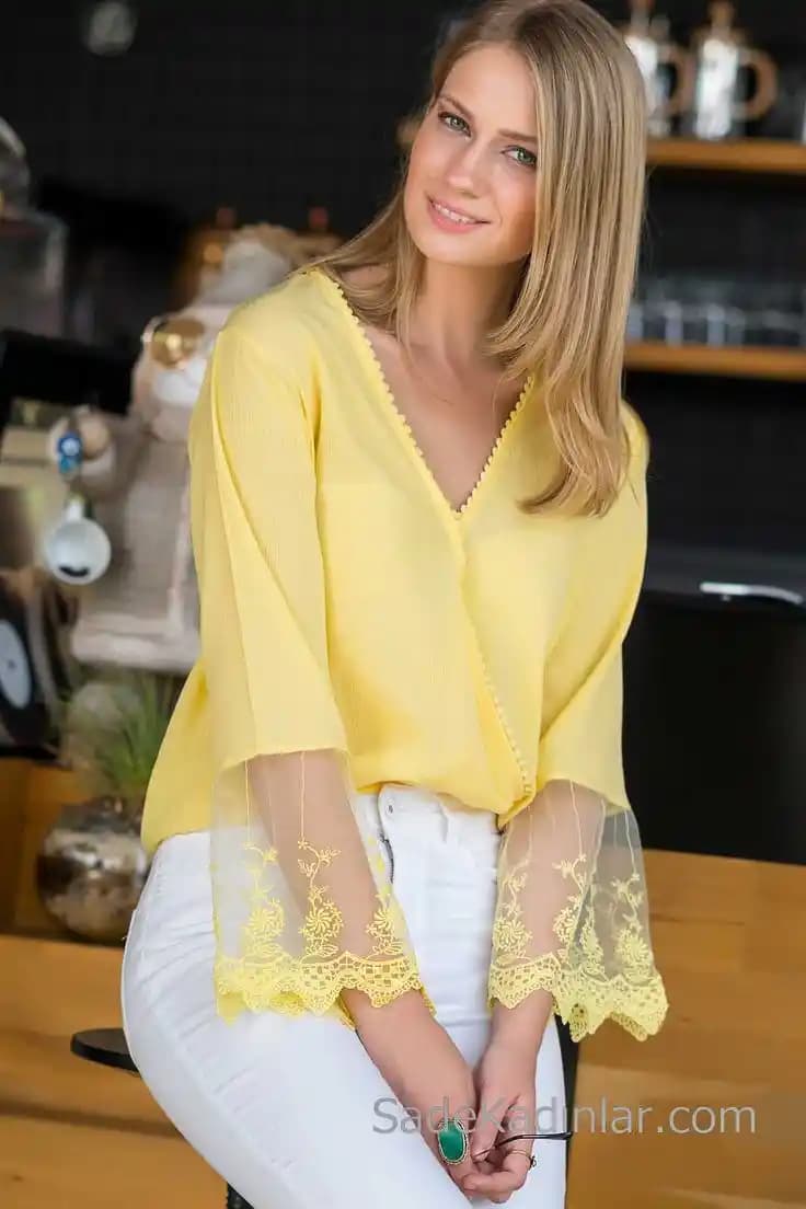 Sarı Bluz Kombinleri: Moda Dünyasında Enerji ve Şıklığın Anahtarı