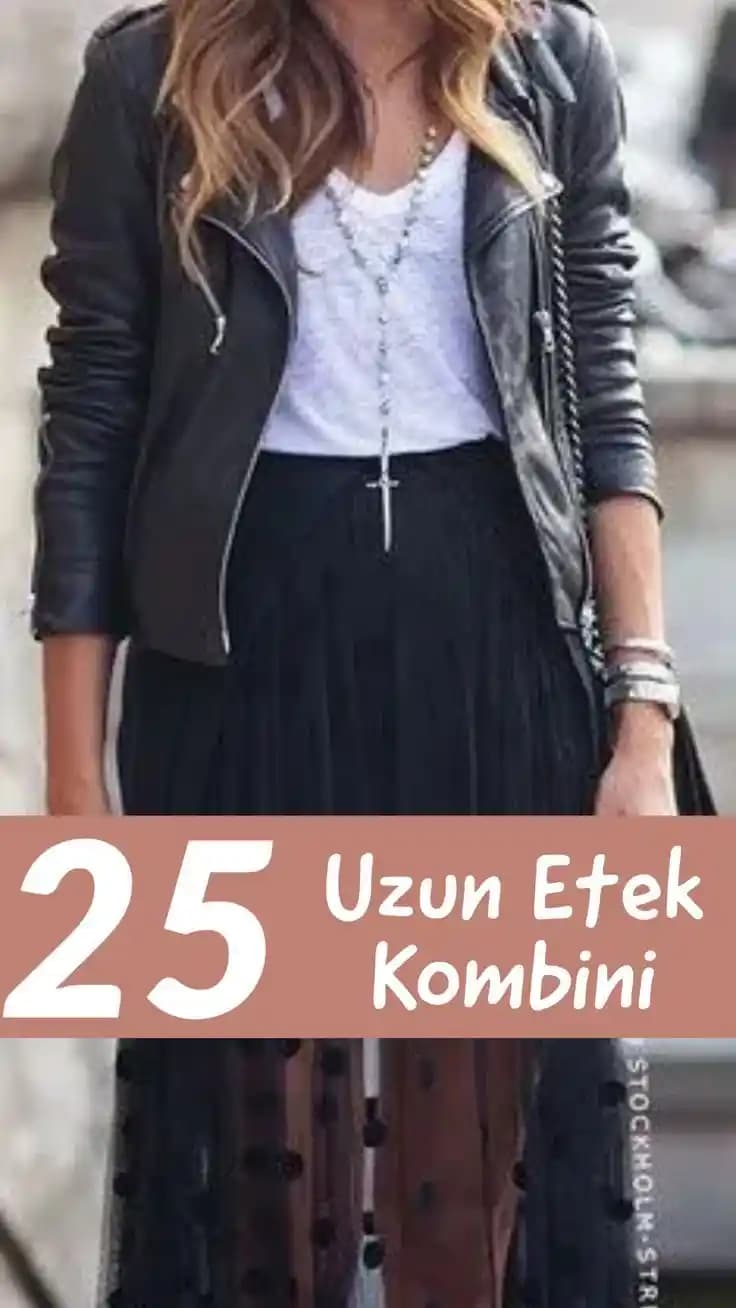 Uzun Deri Etek Kombinleri: Şıklık ve Stil İçin Moda Önerileri ve İpuçları