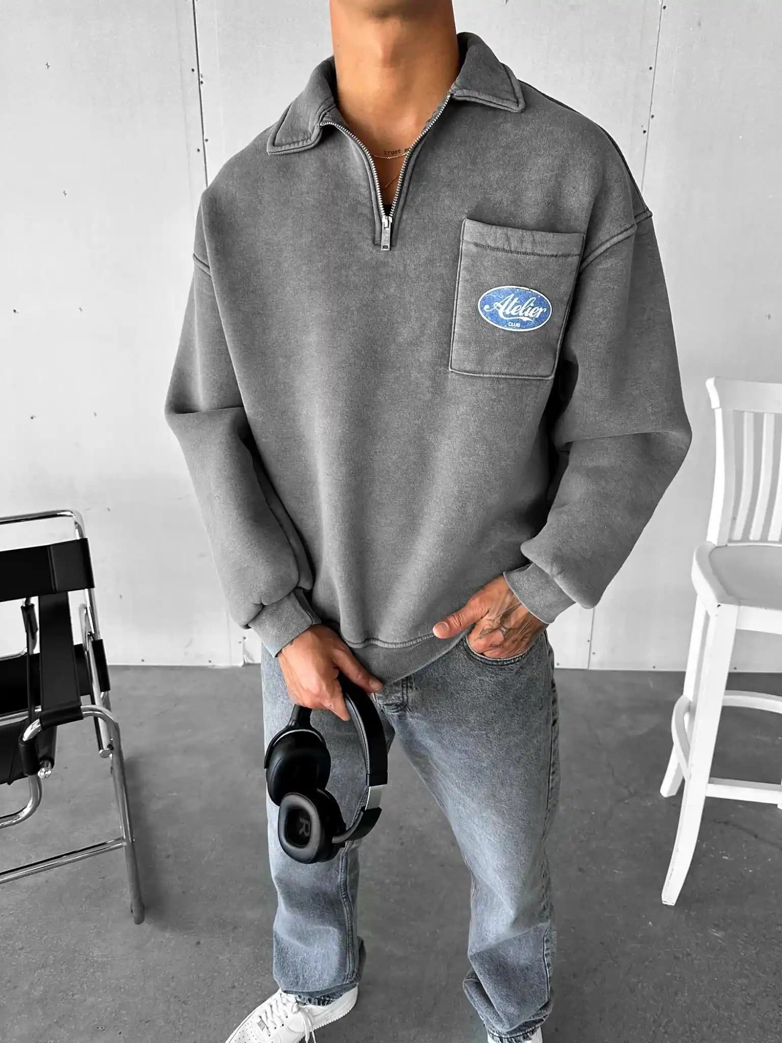 Moda Dünyasında Önü Yarım Fermuarlı Sweatshirtlerin Stil ve Konfor Avantajları