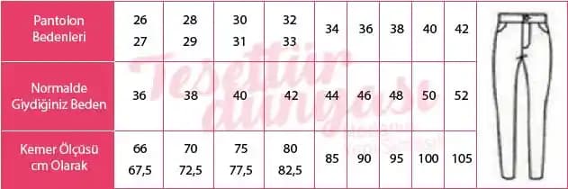 Pantolon 30 Beden Kaçtır ve Doğru Beden Seçimi İçin İpuçları