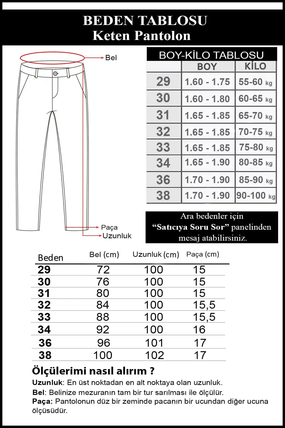 Pantolonda 32 Beden Nedir ve Doğru Beden Seçimi Nasıl Yapılır