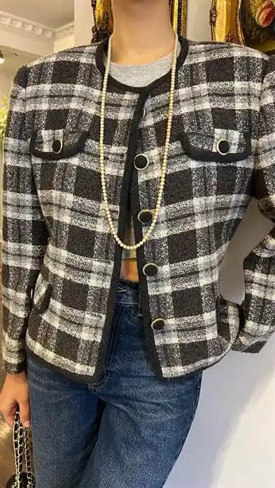 Siyah Beyaz Kareli Ceketler Moda Trendleri ve Stil Önerileri 2023