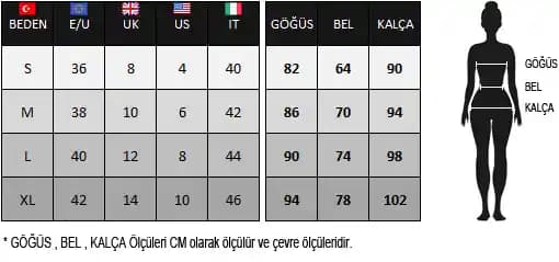 Uluslararası Kadın Giyim Beden Tablosu ve Doğru Bedeni Seçme Rehberi