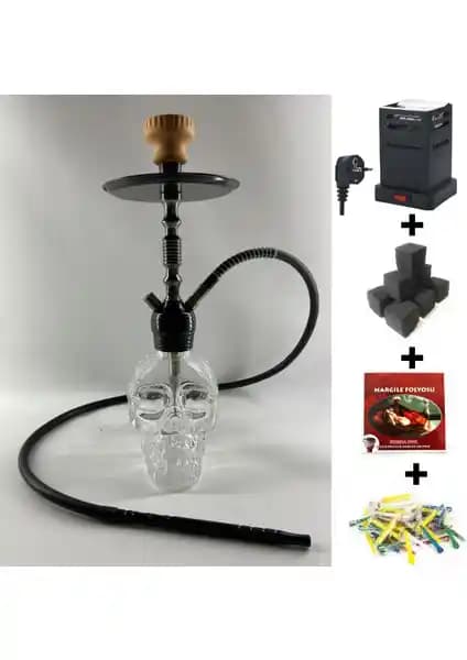 Akarsu Nargile Küçük Kurukafa Masaüstü Nargile Takımı: Estetik ve Kullanışlı Tasarım Özellikleri