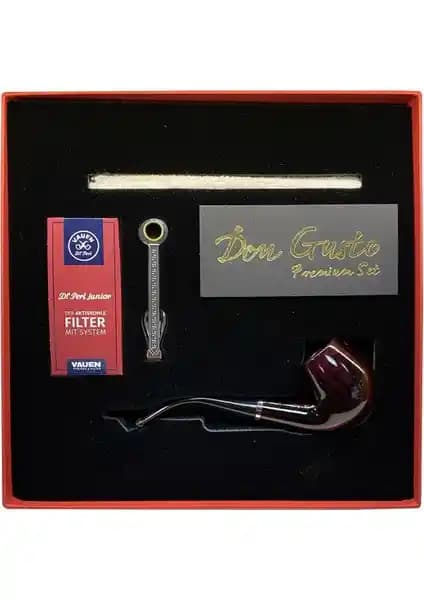 Bek Tobacco Atomic German 9mm Başlangıç Pipo Seti Bordo Renkli Dayanıklı ve Kullanıcı Dostu Tasarım