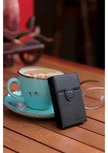 Bipanya Luisbag Lüks Deri Kısa Slim Sigara Kutusu Şık ve Dayanıklı Tasarım