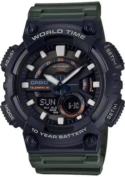 Casio AEQ-110W-3AVDF Erkek Dijital Saat: Şık ve Çok Fonksiyonlu Tasarım