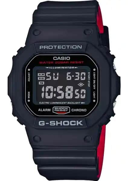 Casio DW-5600HR-1DR Unisex Spor ve Şık Dayanıklı Kol Saati Özellikleri