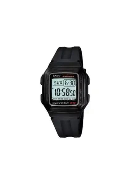 Casio F-201WA-1ADF Erkek Dijital Saat: Su Geçirmez, Hafif ve Şık Tasarım