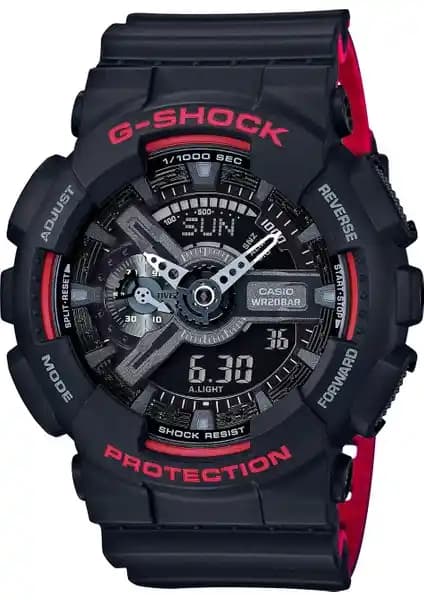 Casio GA-110HR-1ADR G-Shock Erkek Kol Saati Dayanıklılık ve Şıklığın Birleşimi