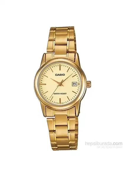 Casio LTP-V002G-9AUDF Kadın Şık ve Dayanıklı Altın Renkli Kol Saati Özellikleri