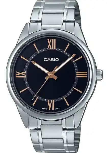 Casio MTP-V005D-1B5UDF Erkek Gri Kasa Quartz Saat Modern ve Dayanıklı Tasarım