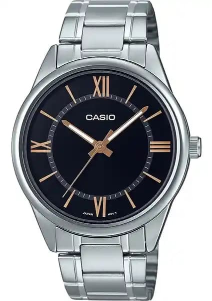 Casio MTP-V005D-1B5UDF Erkek Gri Kasa Quartz Saat Modern ve Dayanıklı Tasarım