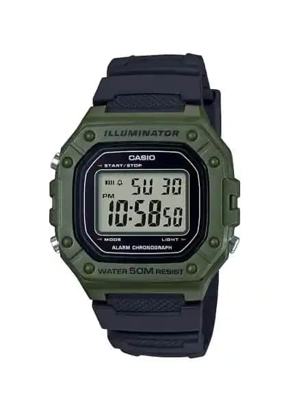 Casio W-218H-3AVDF Erkek Spor ve Şık Kol Saati Günlük Kullanım İçin Uygun
