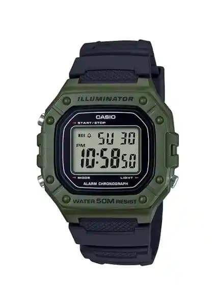 Casio W-218H-3AVDF Erkek Spor ve Şık Kol Saati Günlük Kullanım İçin Uygun