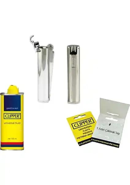 Cliper 3'lü Benzinli Çakmak Seti: Dayanıklı ve Şık Tasarım ile Güvenilir Kullanım