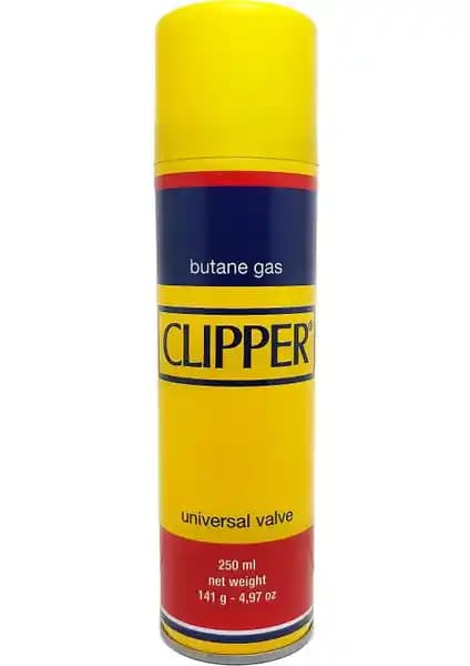Clipper 250 ml universel butane gazı güvenilir ve yüksek performanslı çakmak yakıtı
