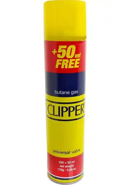 Clipper 300 Ml Universal Butane Gaz Çakmak Gazı Güvenilir ve Çok Amaçlı Kullanım İçin Uygun