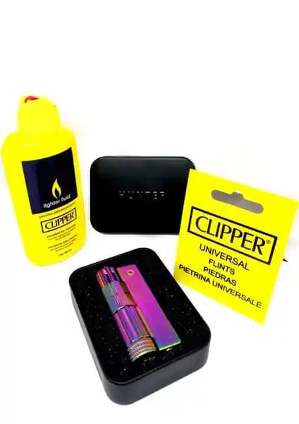 CLİPPER Benzinli Metal Muhtar Çakmak: Dayanıklı ve Pratik Ateşleme Aracı