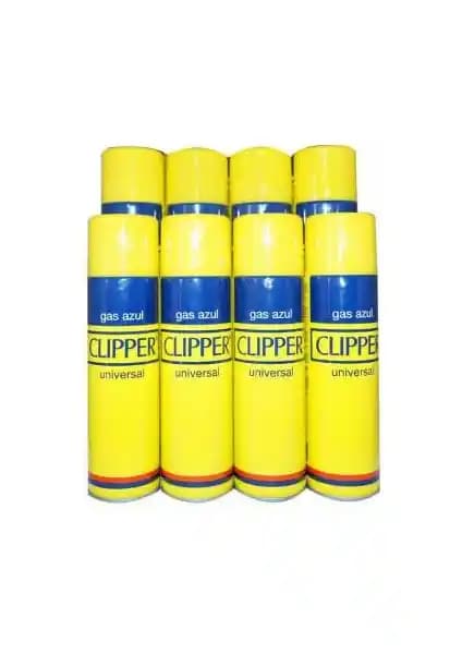 CLİPPER Clipper Çakmak Gazı 8 Li 250 Ml Güvenli ve Yüksek Performanslı Bütan Gazı