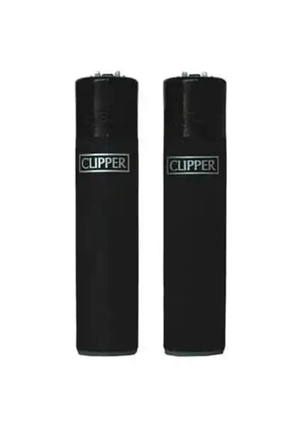Clipper Siyah Micro Soft Çakmak 2'li Seti Estetik ve Dayanıklı Günlük Kullanım İçin