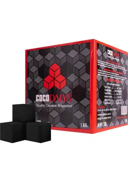 Coco Dalya 26ER Küp Nargile Kömürü Doğal ve Uzun Süreli Yanma Özelliği ile Öne Çıkıyor