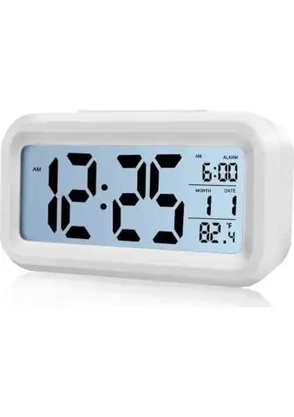 Diwu Optik Masaüstü Saat Takvim Termometre Beyaz: Çok Fonksiyonlu ve Şık Tasarım
