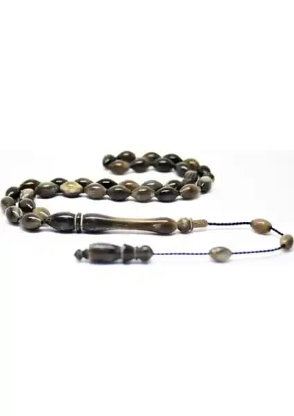 Doğal Buffalo Boynuzundan El İşçiliği Arpa Kesim Tesbih Ürünü İncelemesi