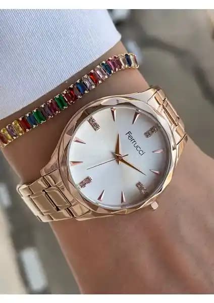 Ferrucci Kadın Kol Saati Şıklık ve Fonksiyonelliği Bir Arada Sunar