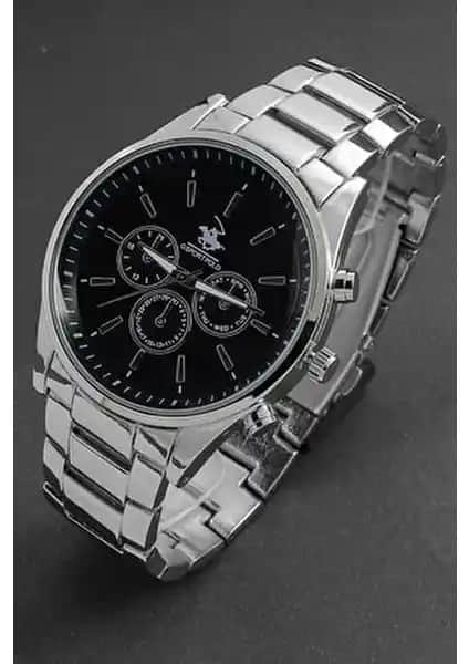 G Sport Polo Erkek Metal Kordon Saatleri Modern ve Şık Tasarımıyla Günlük Kullanım İçin Uygun