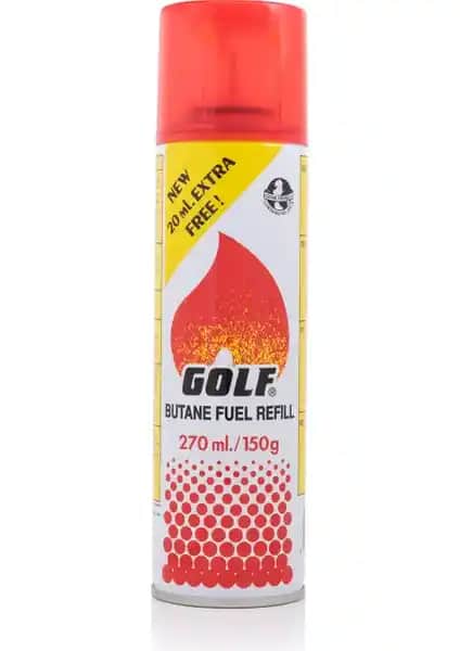 Golf Çakmak Gazı 270 ml: Güçlü ve Güvenilir Alev Kaynağı İdeal Kullanım İçin