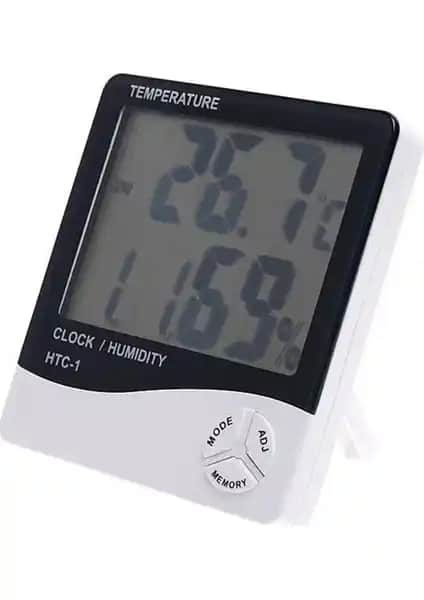 İç Mekan Konforu İçin Nem Ölçer Higrometre ve Termometre Alarm Masası Ürün Özellikleri