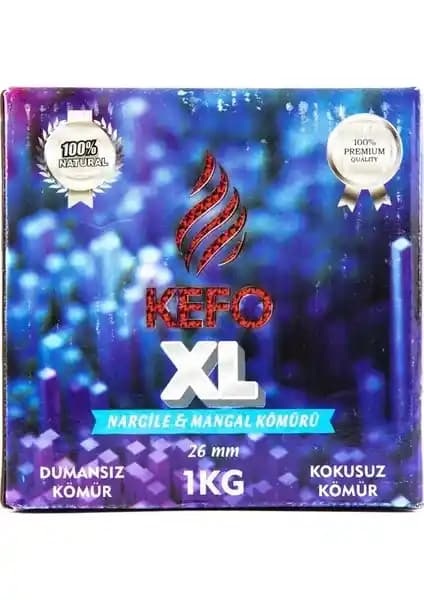 Kefo XL Hindistan Cevizi Kömürü: Doğal ve Çevre Dostu Yüksek Kalite Nargile Kömürü