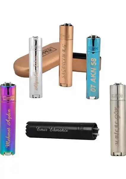 Kişiselleştirilebilir Metal Alaşımlı Şık Çakmak Hediye Seçenekleri 75-90 Karakter