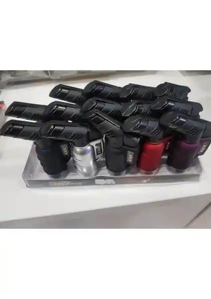 KKK Torch Metal Turbo Çakmak: Dayanıklı ve Rüzgar Geçirmez Profesyonel Kullanım Çakmağı