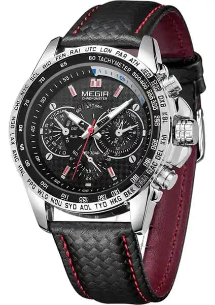 Megir 1010G Siyah Erkek Kol Saatleri: Şıklık ve Dayanıklılığı Bir Arada Sunar