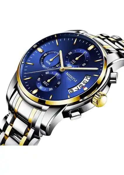 Nabosi Su Geçirmez Paslanmaz Çelik Erkek Kol Saati: Şıklık ve Fonksiyonun Birleşimi