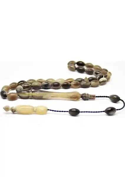 Nurberk Arpa Kesim Bufalo Boynuzu Tesbih: Doğal ve Şık El Yapımı Aksesuar