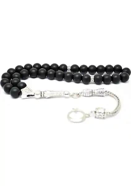 Nurberk Kamçılı Püsküllü Oniks Taşı Tesbih: Doğal Taş ve Sanatın Şık Buluşması