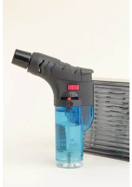 Silvio Monetti Mavi Gazlı Torch Pürmüz Çakmak SMC040PR02 Güçlü ve Estetik Tasarım