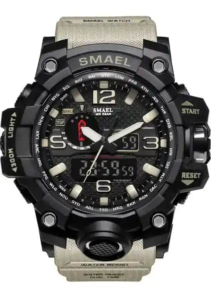 Smael S1545 Haki Erkek Kol Saati: Modern ve Fonksiyonel Tasarımıyla Günlük Kullanım İçin