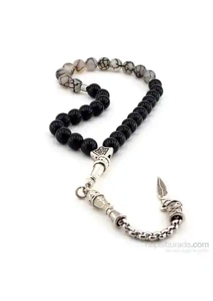 Solfera Karınca Akik ve Oniks Doğal Taş Tesbih: Estetik ve Dayanıklılık Bir Arada