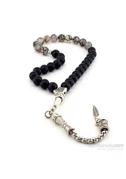 Solfera Karınca Akik ve Oniks Doğal Taş Tesbih: Estetik ve Dayanıklılık Bir Arada