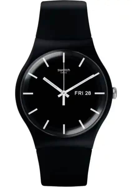 Swatch Mono Black Again Erkek Kol Saati SO29B704 Şıklık ve Fonksiyonellik Bir Arada